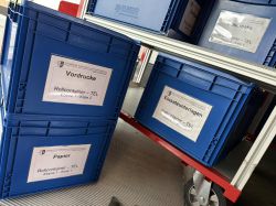 Kisten Einsatzunterlagen   Vordrucke   Papier